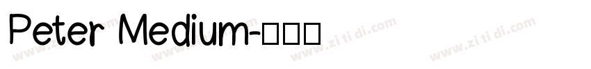 Peter Medium字体转换 Peter Medium字体转换